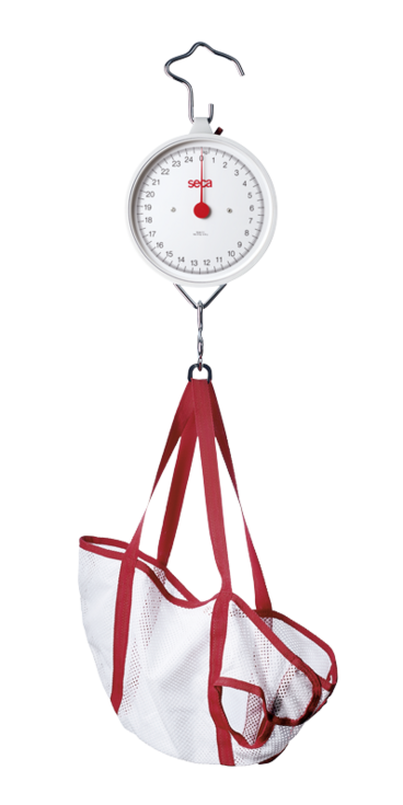 Mechanical circular dial scale for use far from any hospital